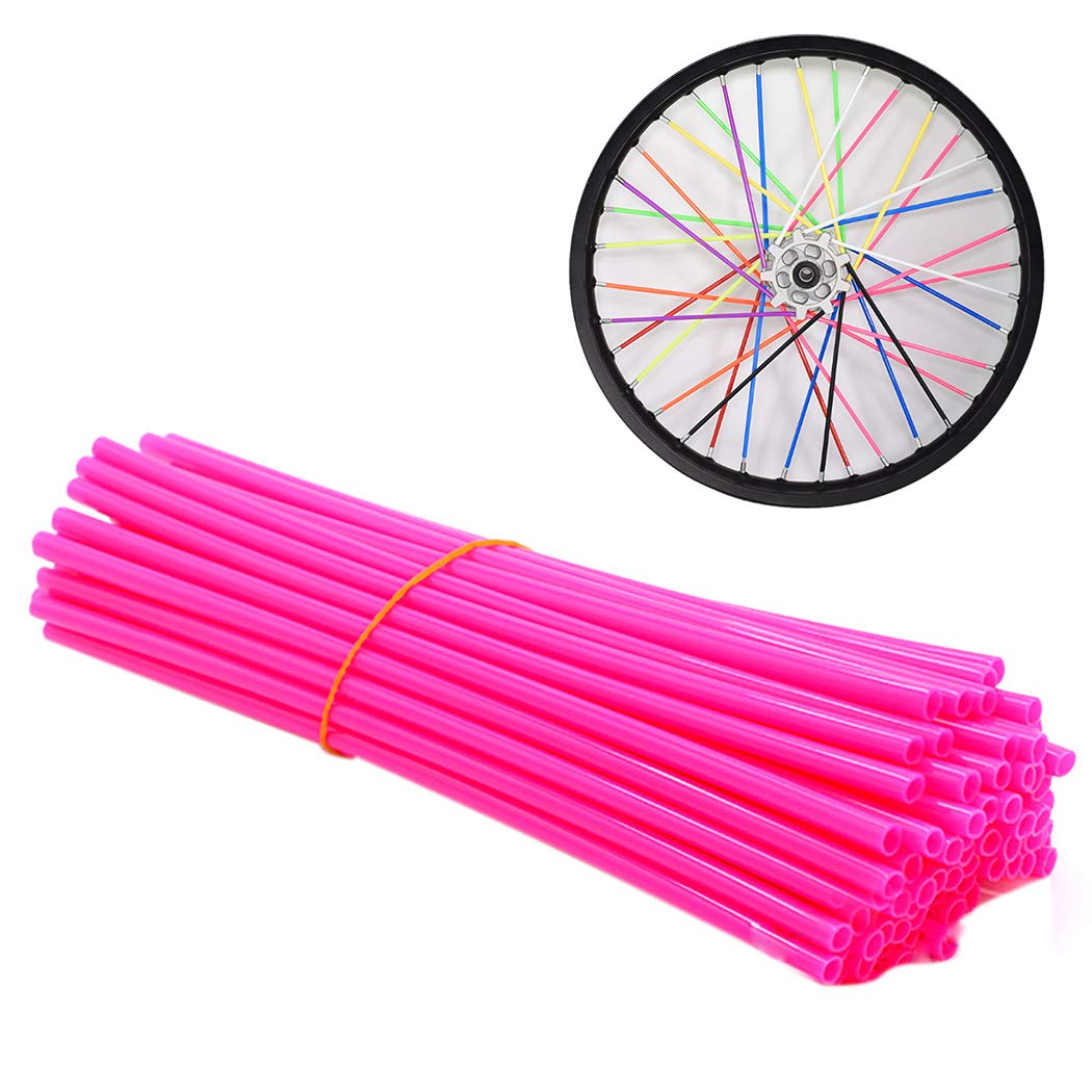 Dorakitten 72PCS Bicycle Spoke Cover Plastic Bike Spoke Skin Bicycle
