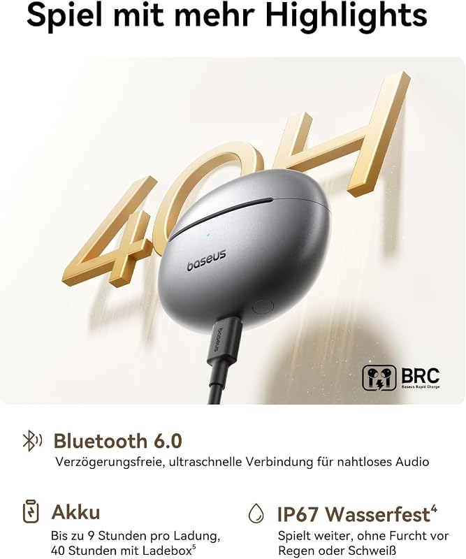 Bowie MC1 Pro Open Ear Kopfhörer, Ohrclip mit Beeindruckender Klang