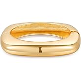 AYWFCBF Bangle Bracelets for Women | 14K Gold Plated Trendy Wide Bracelets | Hinged Arm Cuff Bangles Chunky Bracelet for Women