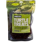 Fluker's Grub Bag Turtle Treats, Insect Blend, High Protein Freeze Dried River Shrimp, Crickets, and Mealworms, For Aquatic Turtles, Amphibians, and Reptiles, 6 oz