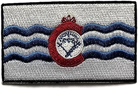 Amazon Com City Of Cincinnati Flag Patch Flags Of Ohio Collection Cincy Oh 2 X 3 Arts Crafts Sewing