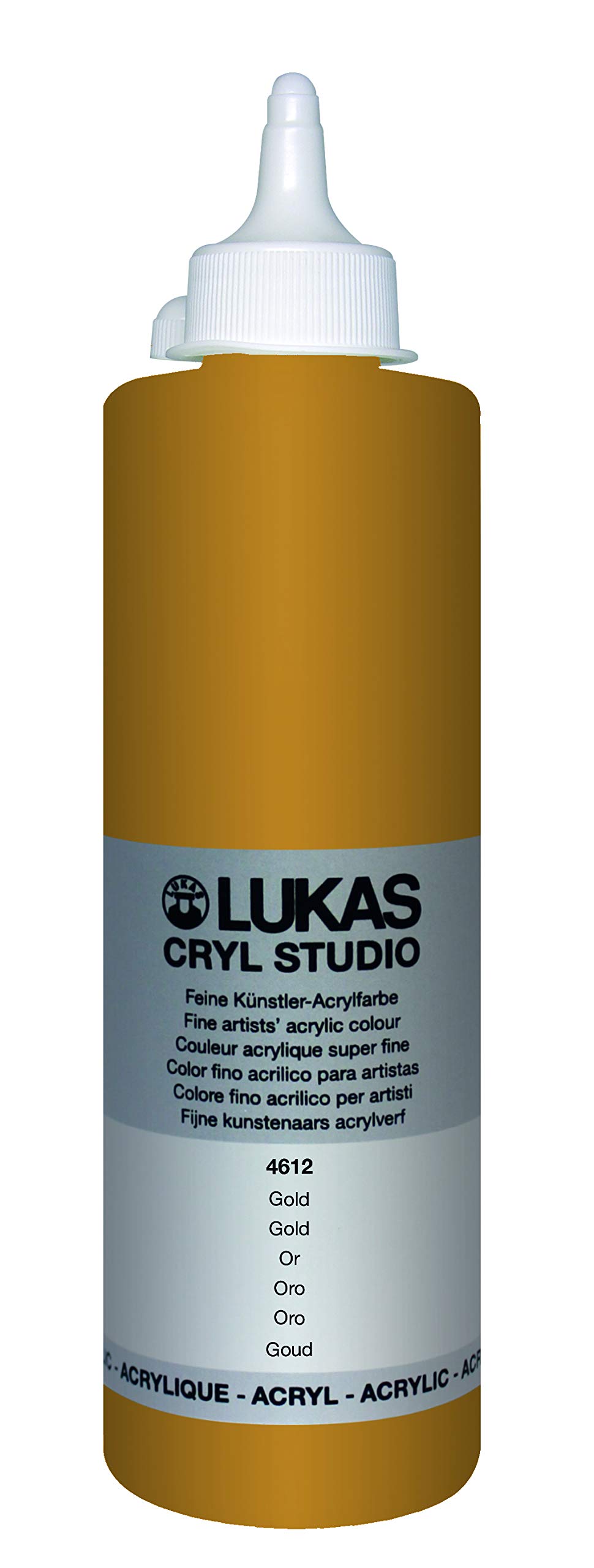 LUKAS Cryl Studio 500ml Premium Quality Acrylic Paint - Gold