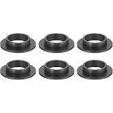 uxcell 6Pcs Flanged Sleeve Bearings,ID10mmxOD12mmxL4mm POM Bushing,Black | Plastic Bushings