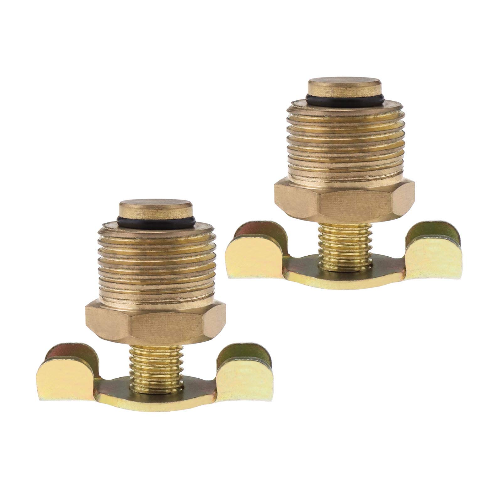 Be In Your Mind 2Pcs Drain Cock for Hotdog Air Compressor Exhaust Bleed Rotating Control BSP Thread -Brass(3/8 Bsp)