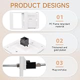 Sakerr Cat6 Gigabit RJ45 Network Socket Dual-Pass Ethernet Wall Outlet Female view 3