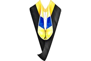 GRADWYSE Master of Science Master Hood M.S. Golden Yellow Graduation Master Degree Hood, Various College Colors Available
