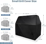 QMQ Heavy Duty Barbecue Cover 58-145cm 67-170cm Waterproof UV Protect view 3