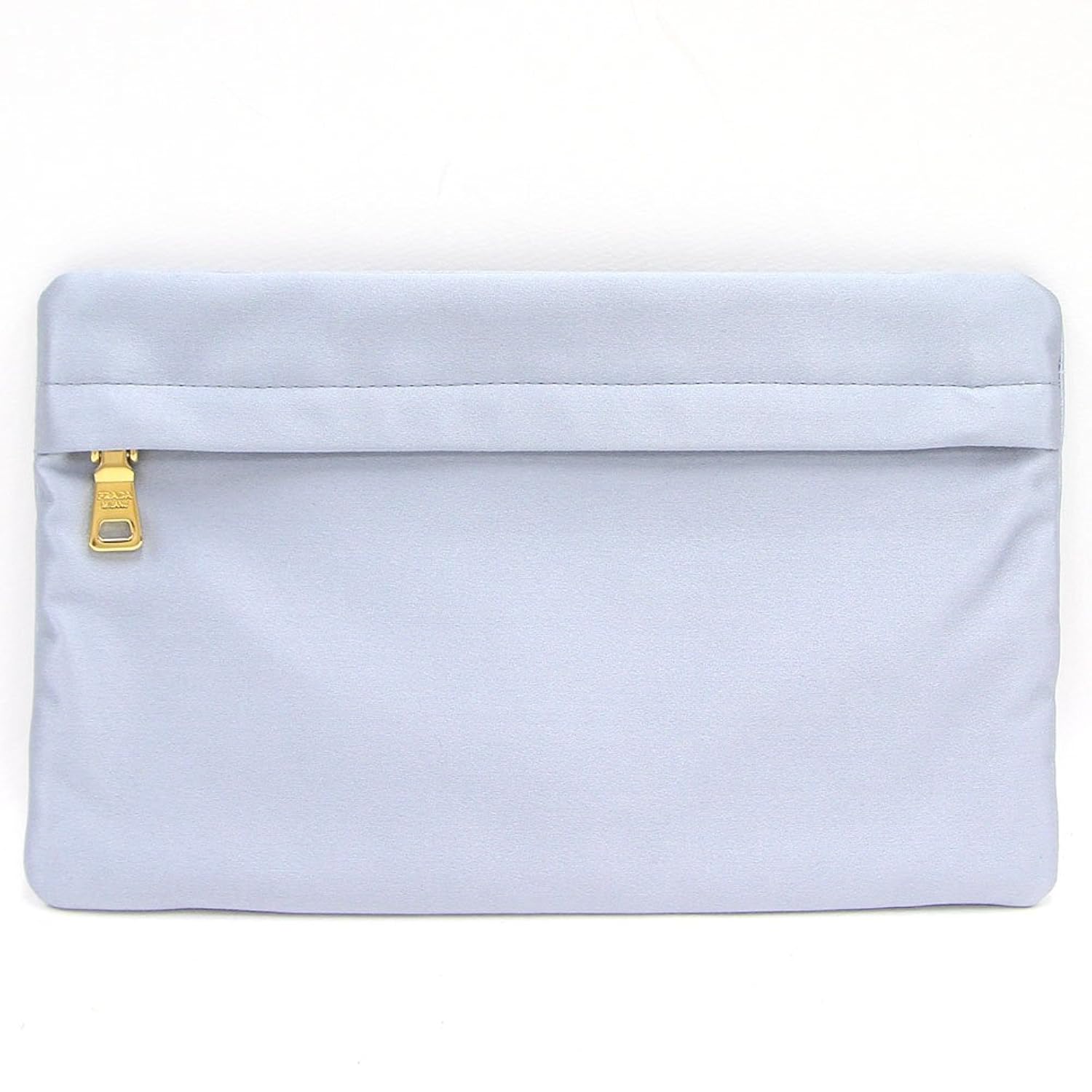 超激安 Prada プラダ 化粧ポーチ 1n1774 ペールブルー サテン 中古 コスメポーチ 小物入れ ブルー系 Prada 並行輸入品 B07dhcy4bk Hermescolleges Ca