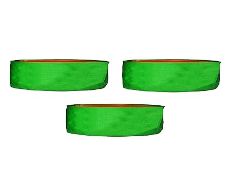 S&S Agencies 18x06 Inch (03 Pieces) UV-Stabilized HDPE Plastic Grow Bags for Terrace Gardening|Outdoor Gardening|Kitchen Garden|Home Gardening|Leafy Vegetable Garden|Lawn|Flower pots|keerai |pudina |palak grow bag