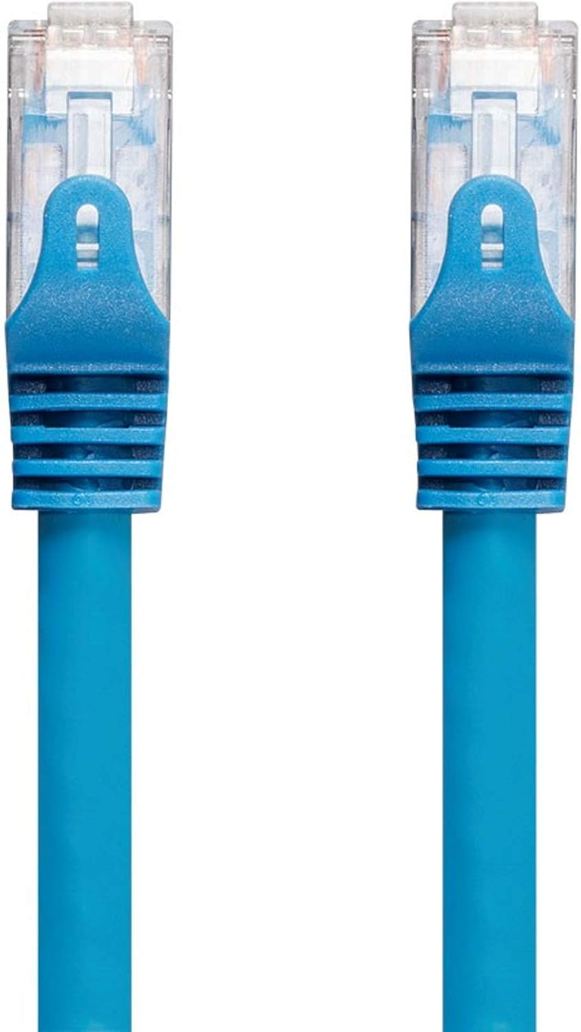 Monoprice Cat6 Ethernet Patch Cable - 75 feet - Blue | Snagless, RJ45, 550Mhz, UTP, CMP, Plenum, Pure Bare Copper Wire, 23AWG - Entegrade Series