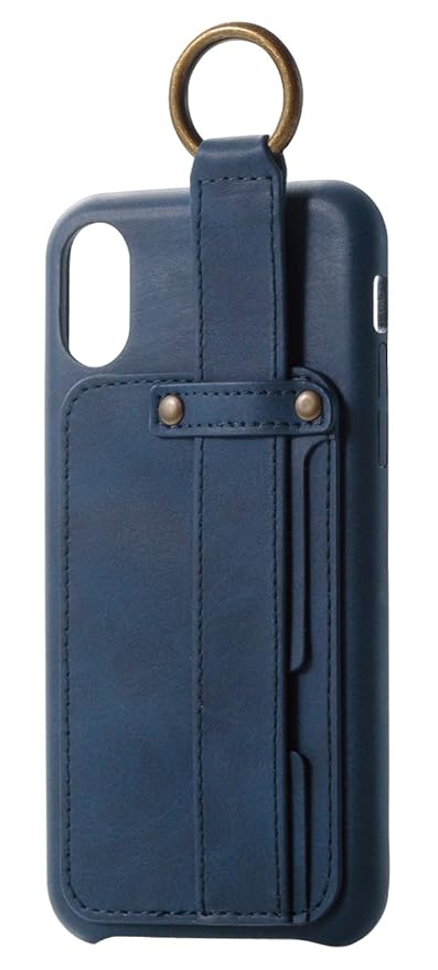 Amazon エレコム Iphone X ケース カバー レザー 落下防止ベルト付き