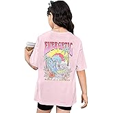 KEEVICI Cute Girls Graphic Tees Beach Kids Hawaiian T Shirt Summer Cotton Letter Print Short Sleeve Shirts Vacation Tops