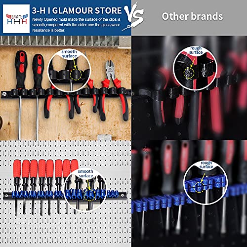 3H Screwdriver Organizer,Pegboard Screwdriver Holder,Tool Organizer