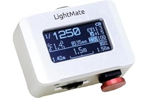 MOLICOCO LightMate Lite 2 Camera Light Meter Photography, Ultra-Compact 1.24oz, Metal Case, USB-C Charging, Compatible with Leica and Others Film Cameras (Silver Metal)