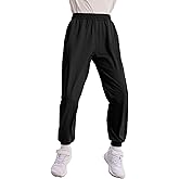 PATPAT Boys Ultra-Soft Quick-Dry Athletic Pants with Pockets & Inner Drawcord, Lightweight Joggers for Sports Training