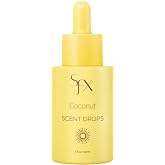 SunFX Scent Drops - Sunless Tanning Fragrance Additive, Spray Tan Solution Scent Booster, Tanning Drops Add-In for Self Tanner, Lotion, Bronzing Mousse and Body Oil, Easy to Blend, 1 Oz - Coconut