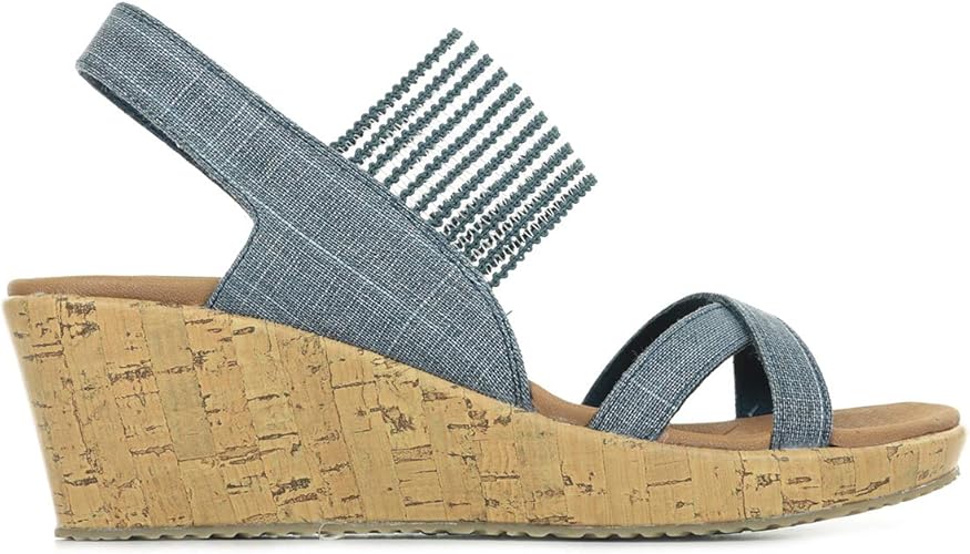 skechers wedge sandals amazon