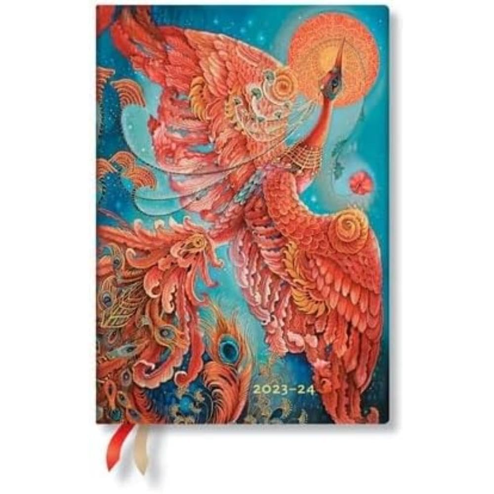 Paperblanks 18-Month Softcover Flexi Diaries 2023-2024 Firebird | Horizontal | Midi (125 × 175 mm)