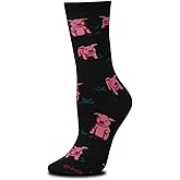 Pigs At Night Socks Women's Size 6-10 Animal Den