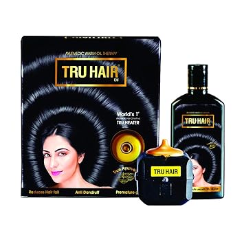 TRU HAIR Herbal Hair Oil 110ml with Tru Heater to Warm the Hair Oil