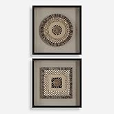 Uttermost 04367 Intertwine - Shadow Box (Set of 2)-23.63 Inches Tall and 23.63 Inches Wide