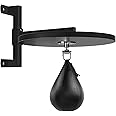WYGVNR Hardwood Speed Bag Platform kit with Adjustable Mount and Swivels for Boxing Training, Workout