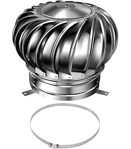 Wind Turbine Square Fan 20 Inch Roof Wind, Stainless Steel Turbine