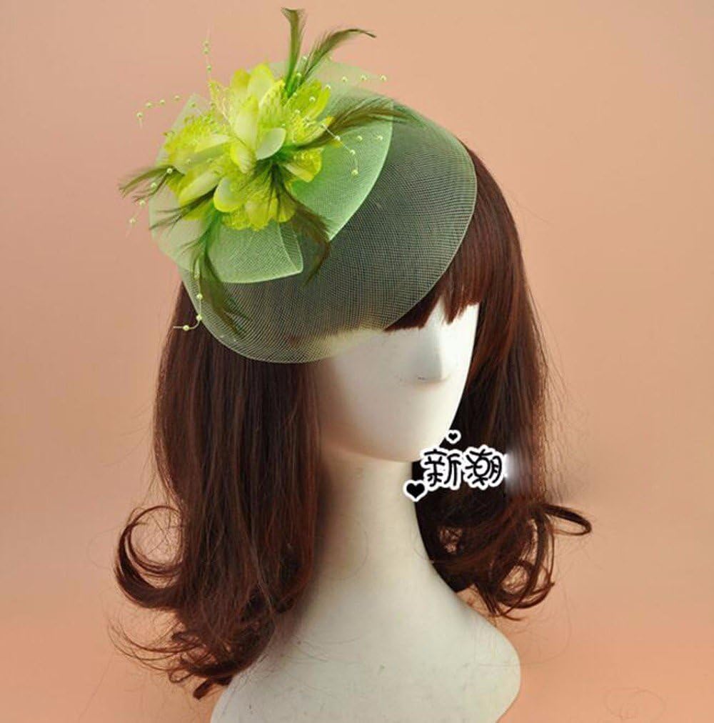 Khskx The Bride Wedding Gauze Headdress Annual Dinner Short Hair