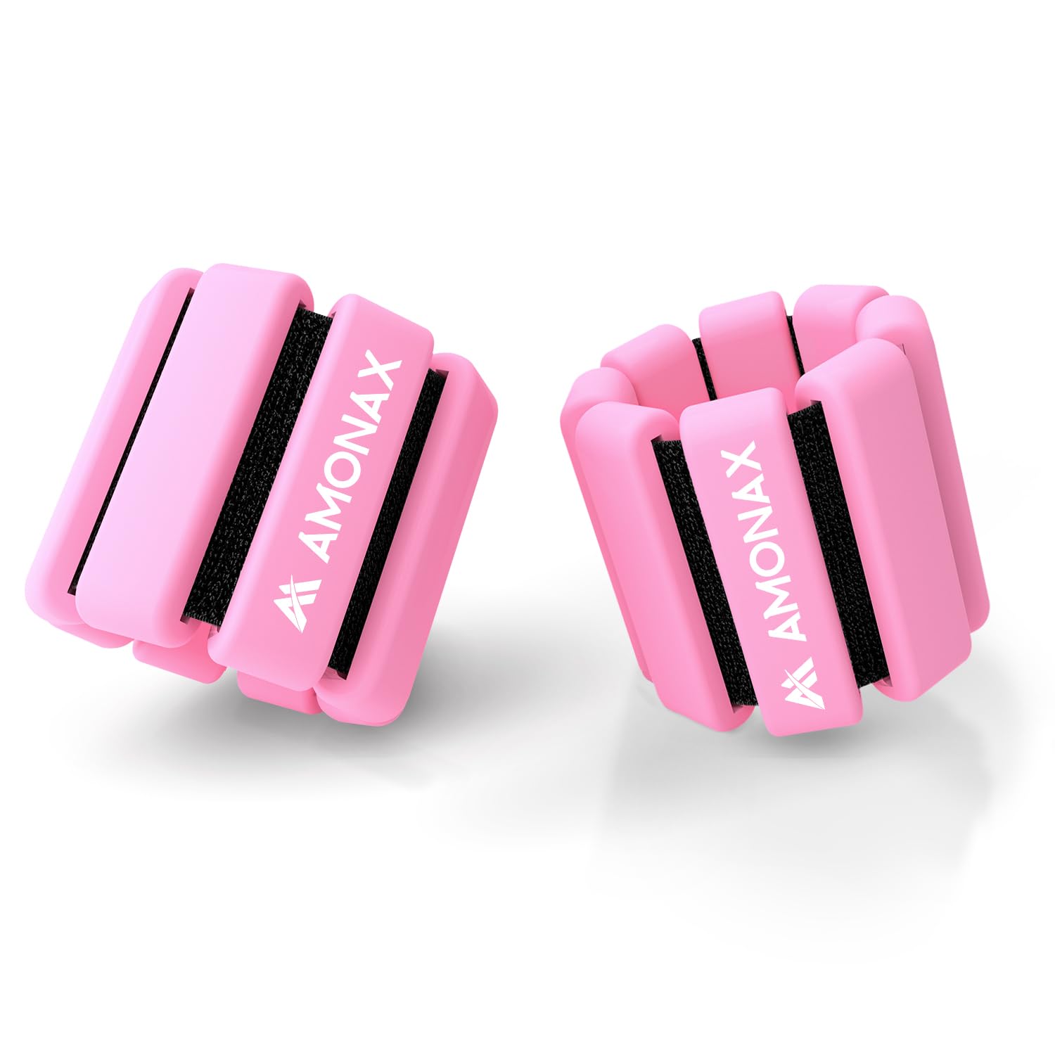 Amonax Adjustable Ankle and Wrist Weights Set, Fitness Leg Weights for Women Men, 1lb/2lb Pair for Strength Training, Pilates Weights Running Swimming Weights, Hand Arm Weights for Yoga, Dance