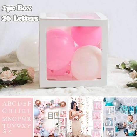 Amazon Com Diy Birthday Party Boxes Decorations 1pcs White