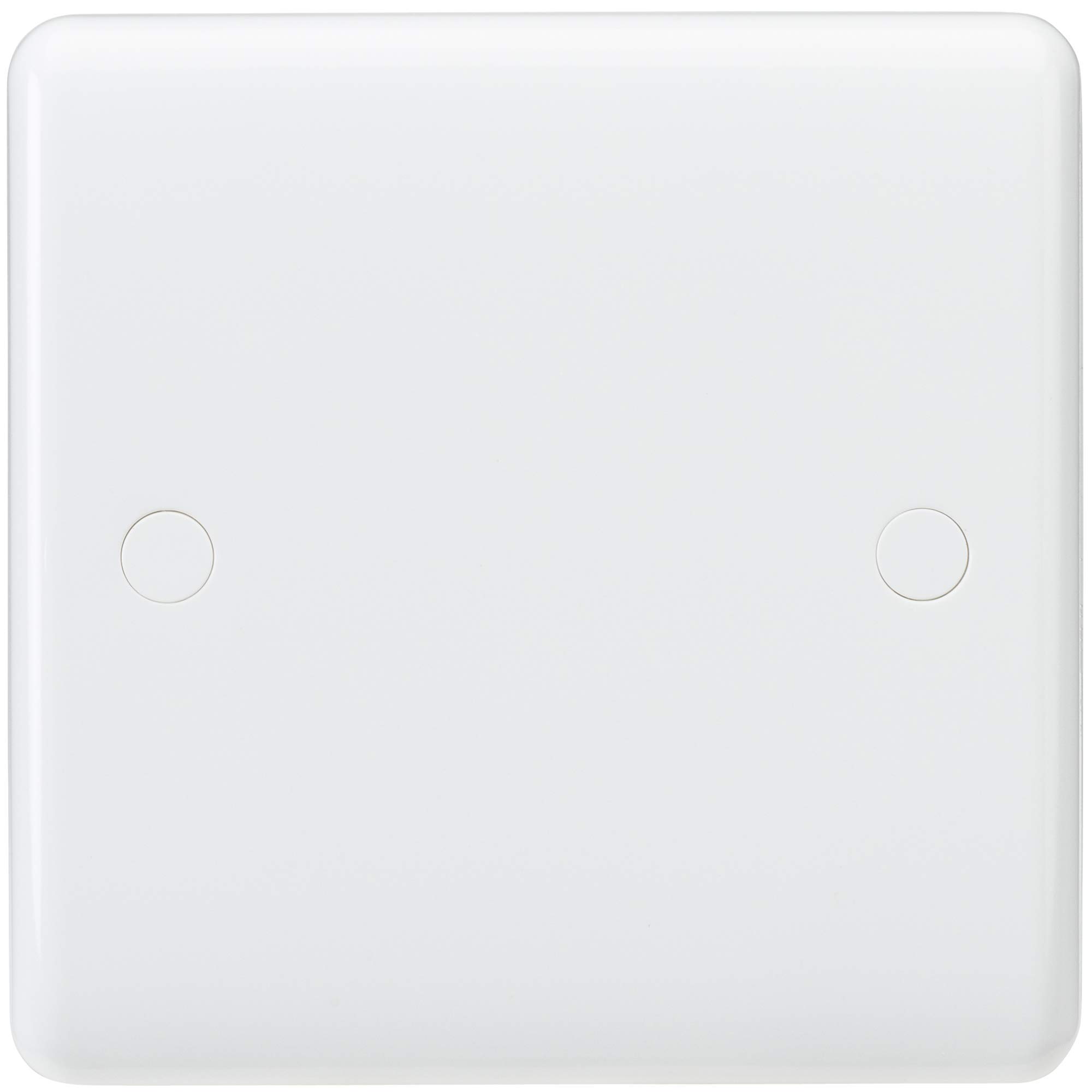 Knightsbridge CU8350 Curved Edge 1 Gang Blanking Plate, White