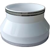 Duct Reducer,PVC Duct Adapter,8 to 6 Inch PVC Duct Reducer/Increaser for Inline Ventilation System With 2PCS Hose Clamps (8 to 6 Inch)