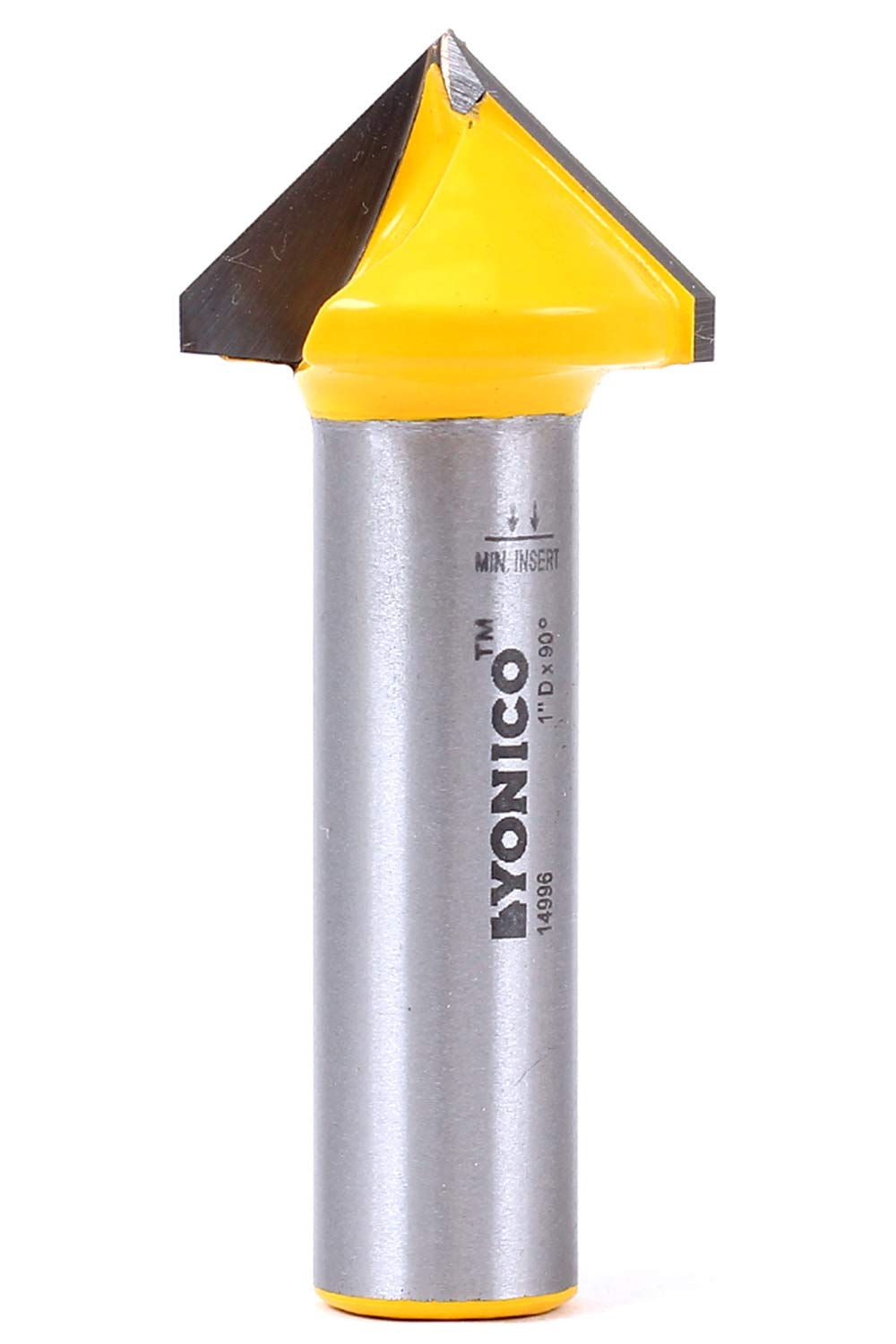 Yonico V Groove Router Bit 90 Degree X 1-Inch Diameter 1/2-Inch Shank 14996