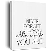 Inspirational Office Decor Canvas Wall Art Framed Positive Quotes Paintings Canvas Prints Encouraging Poster for Home Living Room Counselor Office Work Team Wall Decor Artwork Decorative