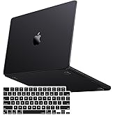 MOSISO Compatible with MacBook Pro 14 inch Case 2026 2025-2021 M5 M4 M3 M2 M1, Seamlessly Closes Crack&Fingerprints-Resistant Protective Hard Shell Case & Keyboard Cover, Space Black Clear