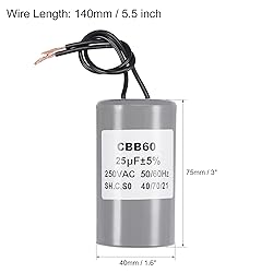 MECCANIXITY CBB60 Run Capacitor 25uF 250V AC 2