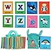LALABABY 26 Letters Cloth Card with Cloth bag Early Education Toy for Over 0 Years