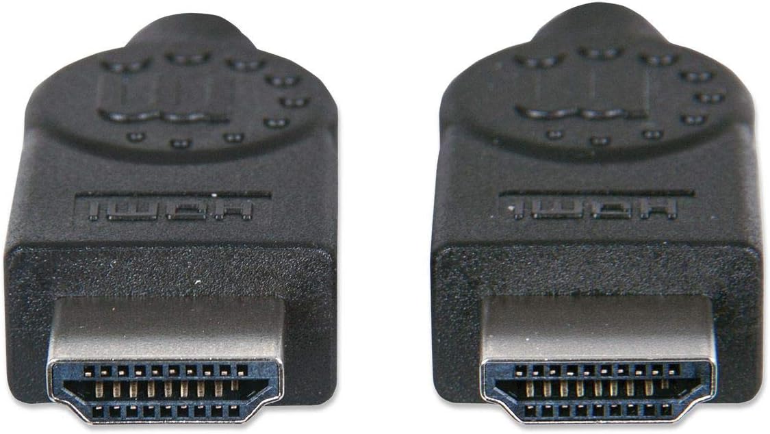 Manhattan HDMI Cable, 4K@30Hz (High Speed), 1m, Male to Male, Black, Ultra HD 4k x 2k, Fully Shielded, Gold Plated Contacts - Image 4