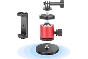 MECHRIG Magnetic Camera Mount, Strong Magnetic Mount with 360° Rotation Ball Head, Security Camera Base Holder with 1/4 inch Thread for GoPro,DJI OSMO Action,Action Camera(SJ027)