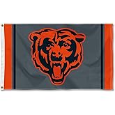Chicago Bears Blackout Sideline Flag Outdoor Indoor 3x5 Foot Banner
