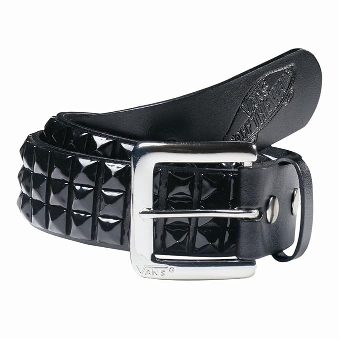 Vans Vans Studded Leather Belt Leather Belt, Black, XSmall Amazon.co.uk Kitchen & Home