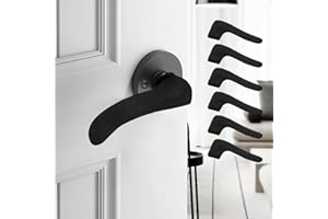 HLARTNET 6PCS Door Handle Cover, Anti-Scald and Antifreeze Door Handle Protector for Handles, Protect for Hot and Chills (6Pack Black)
