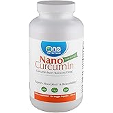 One Planet Nutrition Nano Curcumin 500 mg Veggie Capsules (240 Servings), Family Size, Nano for High Absorption, Supports Immune Health, Non-GMO, Vegan, Gluten-Free