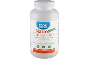 One Planet Nutrition Nano Curcumin 500 mg Veggie Capsules (120 Servings), Nano for High Absorption, Supports Immune Health, Non-GMO, Vegan, Gluten-Free