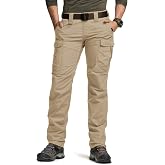 CQR Women's Flex Stretch Tactical Pants, Water Resistant Ripstop Cargo Work Pants with Pockets for Outdoor &amp; Hiking