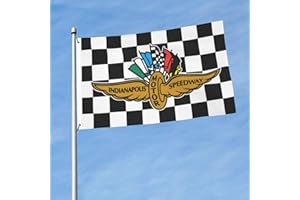 VIMITEAMER Indy 500 Flag Indiana-Polis Motor Speedway Racing Fans Flags 3x5 FT tapestry College Dorm Wall Decor Indoor Outdoor Party Decorations Banner Yard Home Decor