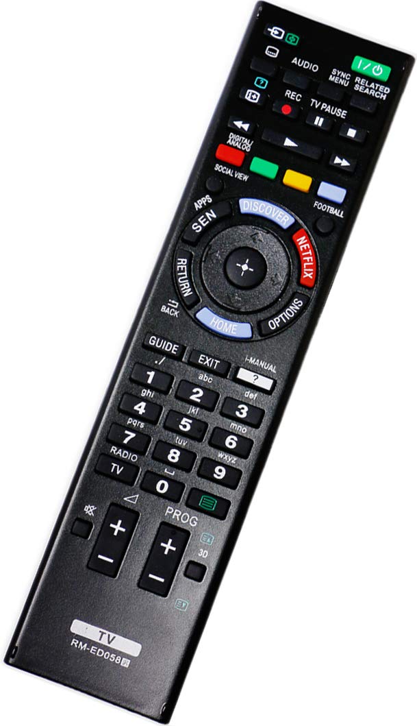 ALLIMITY RM-ED058 Remote Control Replacement for Sony Bravia TV KD-49X8505B KD-55X9005B KD-75S9005B KD-79X9005B KDL-24W605A KDL-32W603A KDL-32W653A KDL-32W654A KDL-32W705B KDL-40HX753