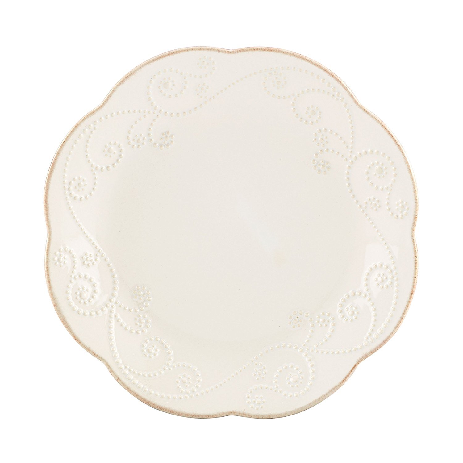 Lenox French Bead Set of 4 Set of 4 Dessert Plates White