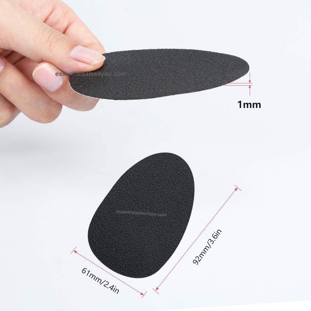 Anti-Slip Stick on Shoe Grip (16 pcs) Pads Non-Slip Rubber Adhesive Sole Protector No Slip Cushion Heel Replacement Pad Prevention
