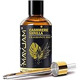 Cashmere Vanilla Fragrance Oil Essential Oil, MAYJAM 3.38FL.OZ Cashmere Vanilla Oil for Diffusers for Home, Long Lasting Scented Oils for Soap Candle Making - 100ML